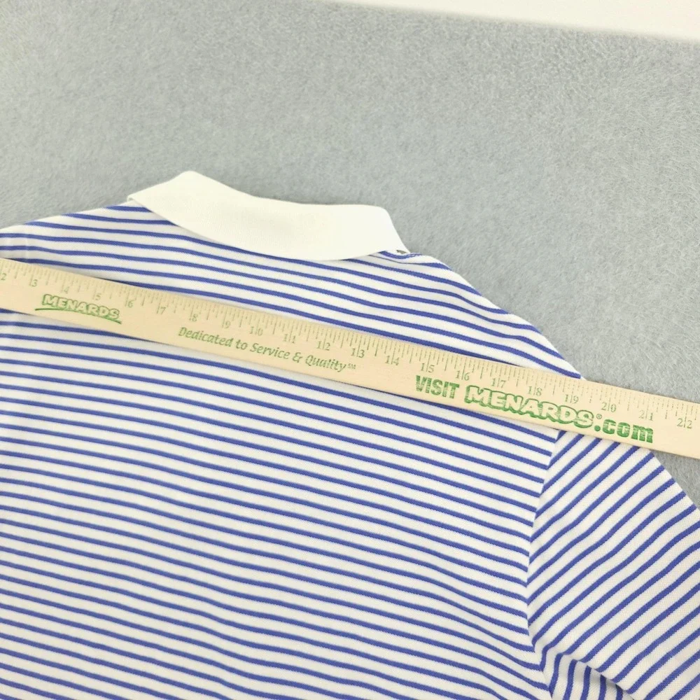 Polo By Ralph Lauren Polo Shirt Mens XL Blue Stripe Cotton Casual Summer Top